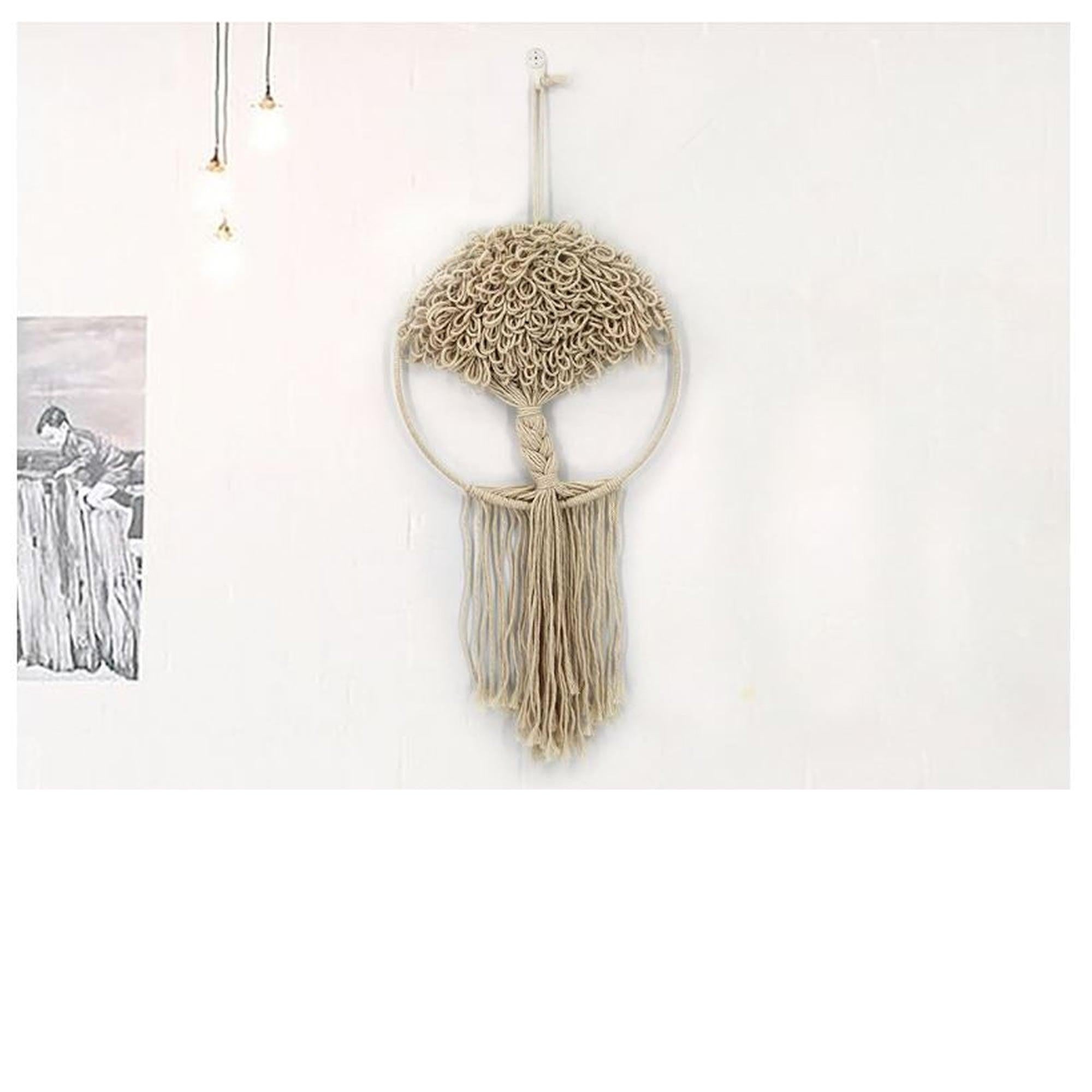 Bohemian Style Handmade Decorative Hanging Macramé Dream Catcher: Tree of Life