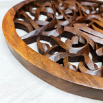 Hand Carved Arabic Muslim Islamic Calligraphy Ayatul Kursi Decorative Sculpture Art Round
