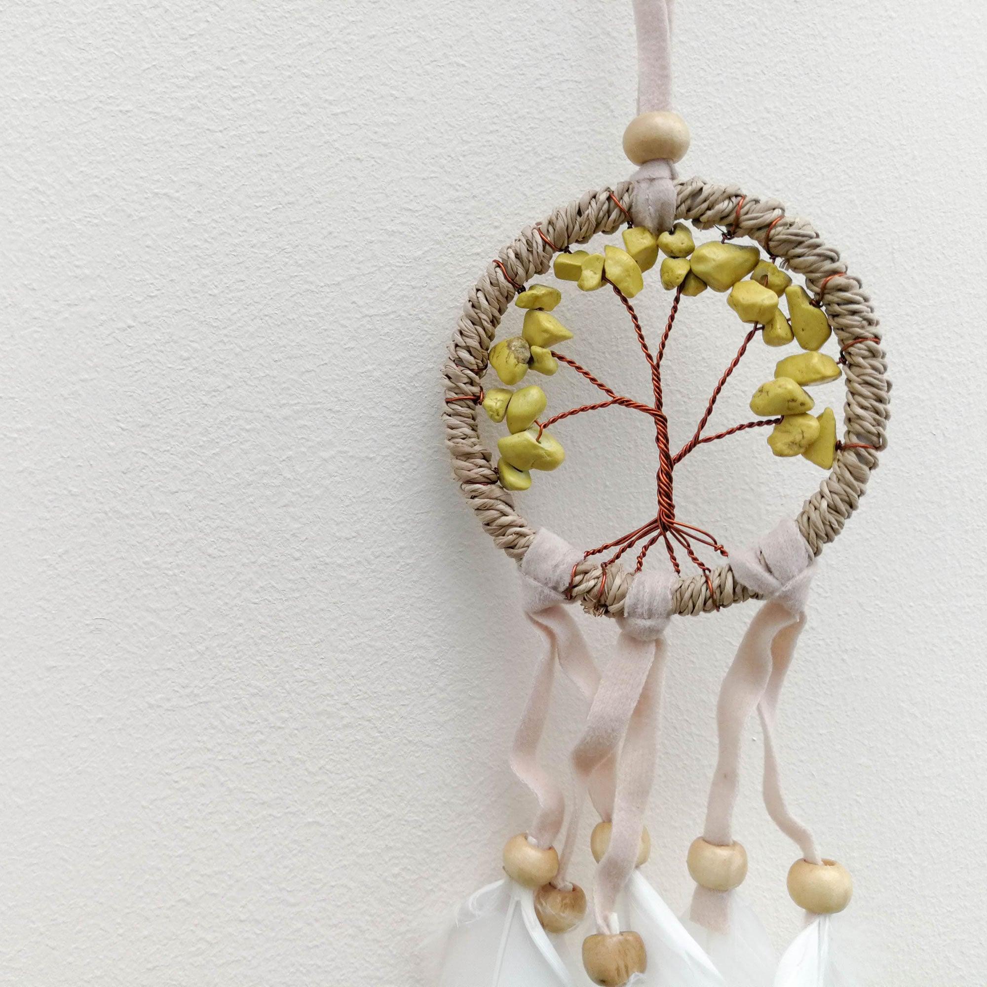 Bohemian Macrame Car Wall Hanging Dream Catcher - Tree of Life - Easternada