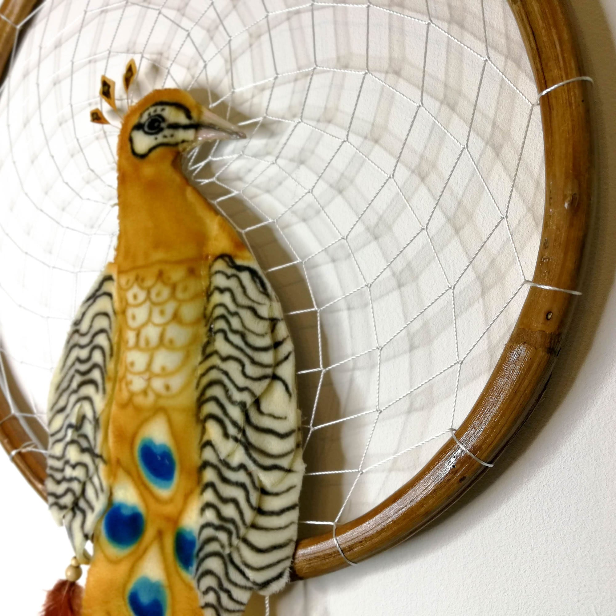 Peacock - Bohemian Feather Macrame Hanging Dream Catcher Large