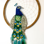 Peacock - Bohemian Feather Macramé Hanging Dream Catcher Large