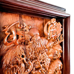 Hand Carved Wooden Art Sculpture - Islamic Muslim Prayer Allah Muhammad Easternada