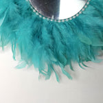 Juju Feather Vanity Wall Mirror Bohemian Style Handmade