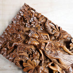 Radha Krishna in Vrindavan Hand Carved Decorative Panel Hindu Mandir  - Easternada