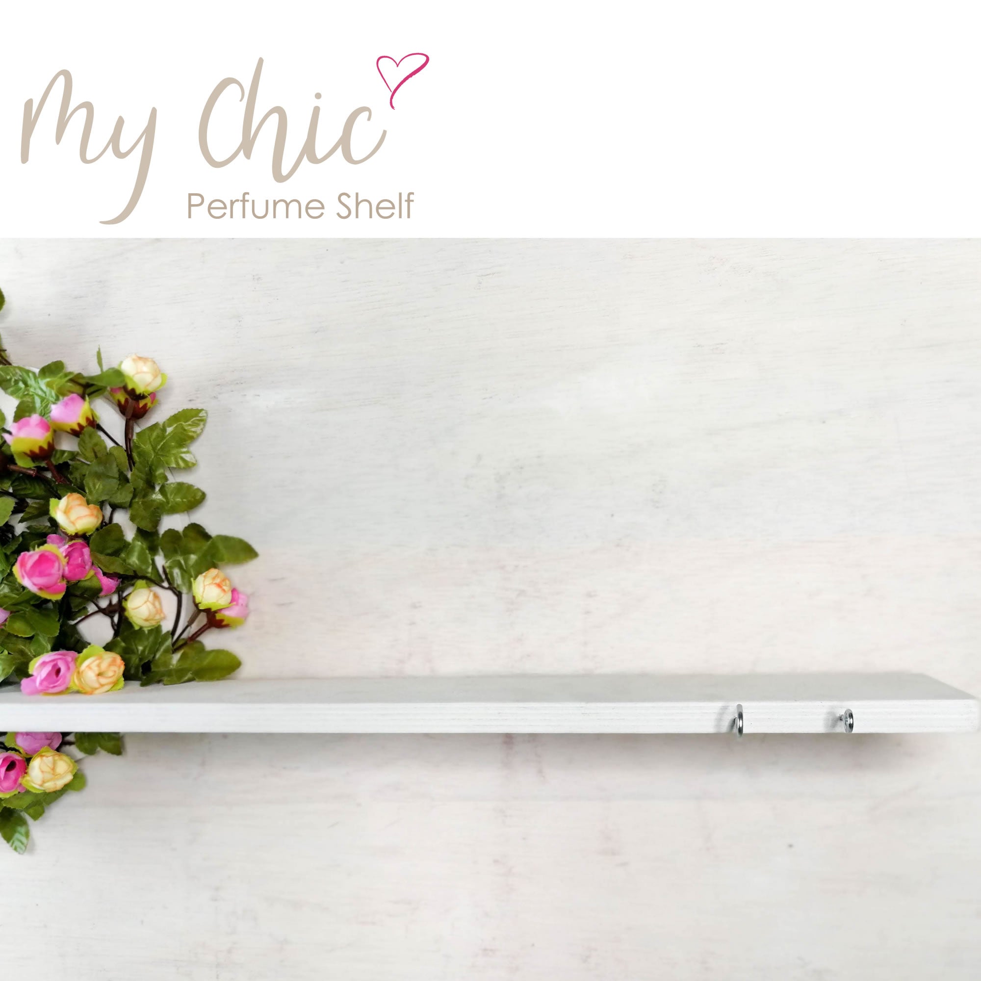 Shabby Chic Bohemian Organizer Perfume Makeup Jewelry Crystals Decorative Shelf - Easternada