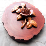 A perfect gift for a loved one. Hand Carved Teak Wood Rose Flower. Simply Stunning Wall Art Decoration. Wedding Valentines Gift