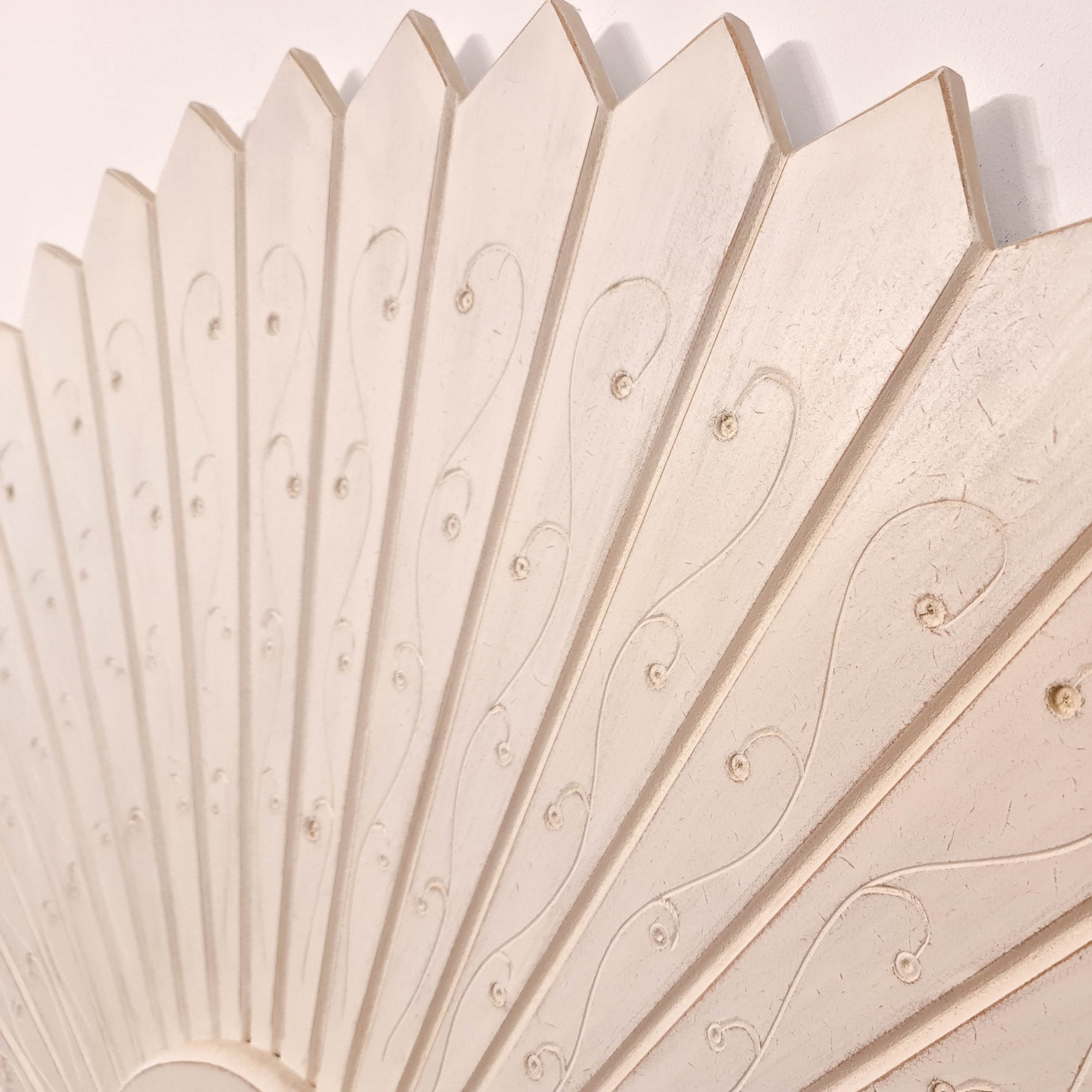 Large Art Deco Panel - Handmade Carved Wooden Wall Art Headboard