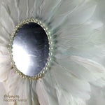 Juju Feather Vanity Wall Mirror Bohemian Style Handmade