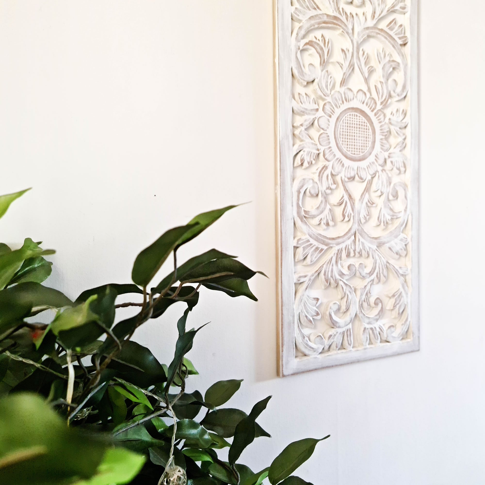 Ailes d'Ange Décoration Sculpture Chambre d'Enfant Decore Tête de Lit Blanc Shabby Chic