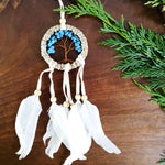 Bohemian Macrame Car Wall Hanging Dream Catcher - Tree of Life - Easternada