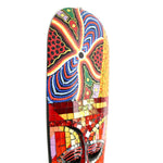 Hawaiian Tiki Mask Wall Hanging - Hand Carved painted wooden Tropical Aboriginal decoration