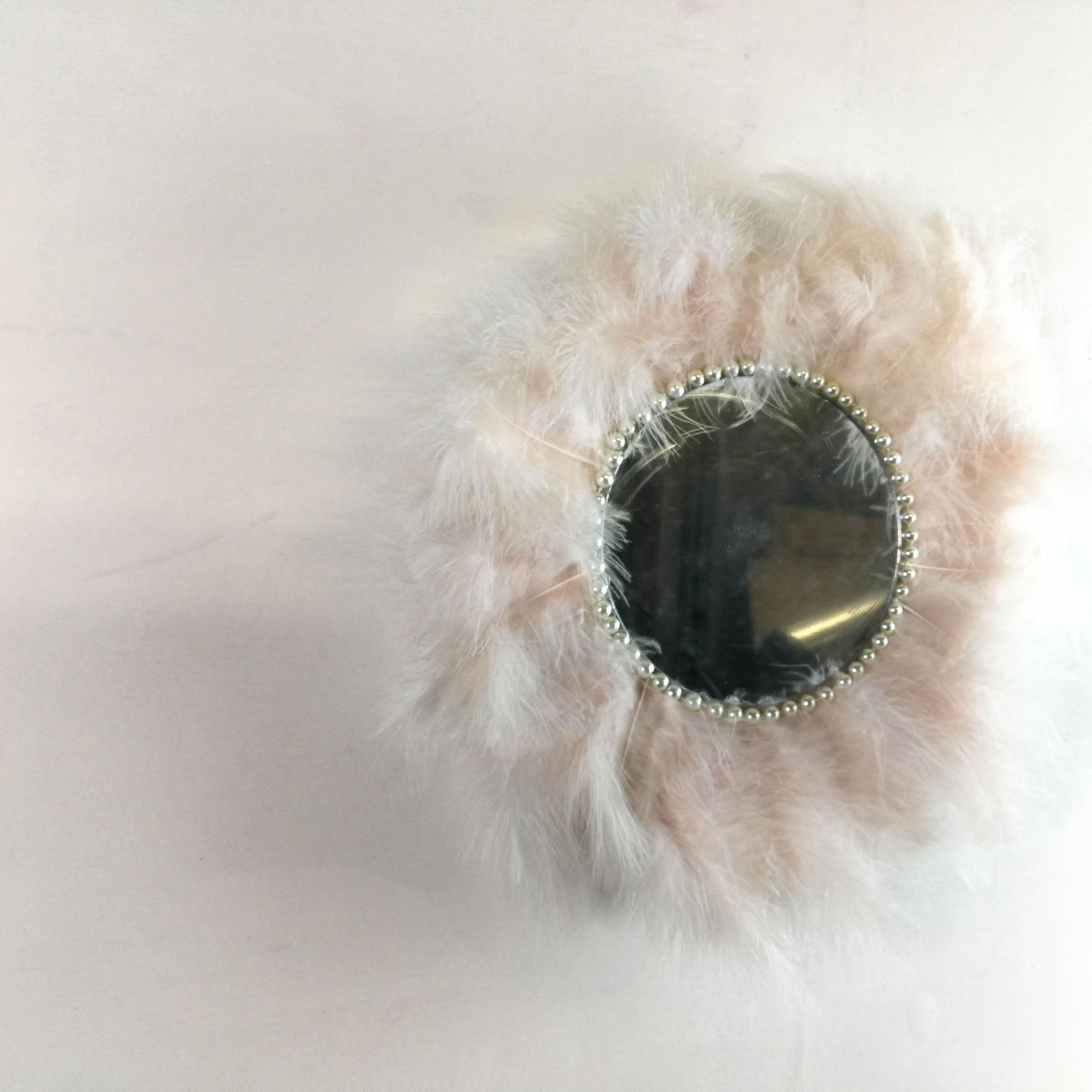 Juju Feather Vanity Wall Mirror Bohemian Style Handmade