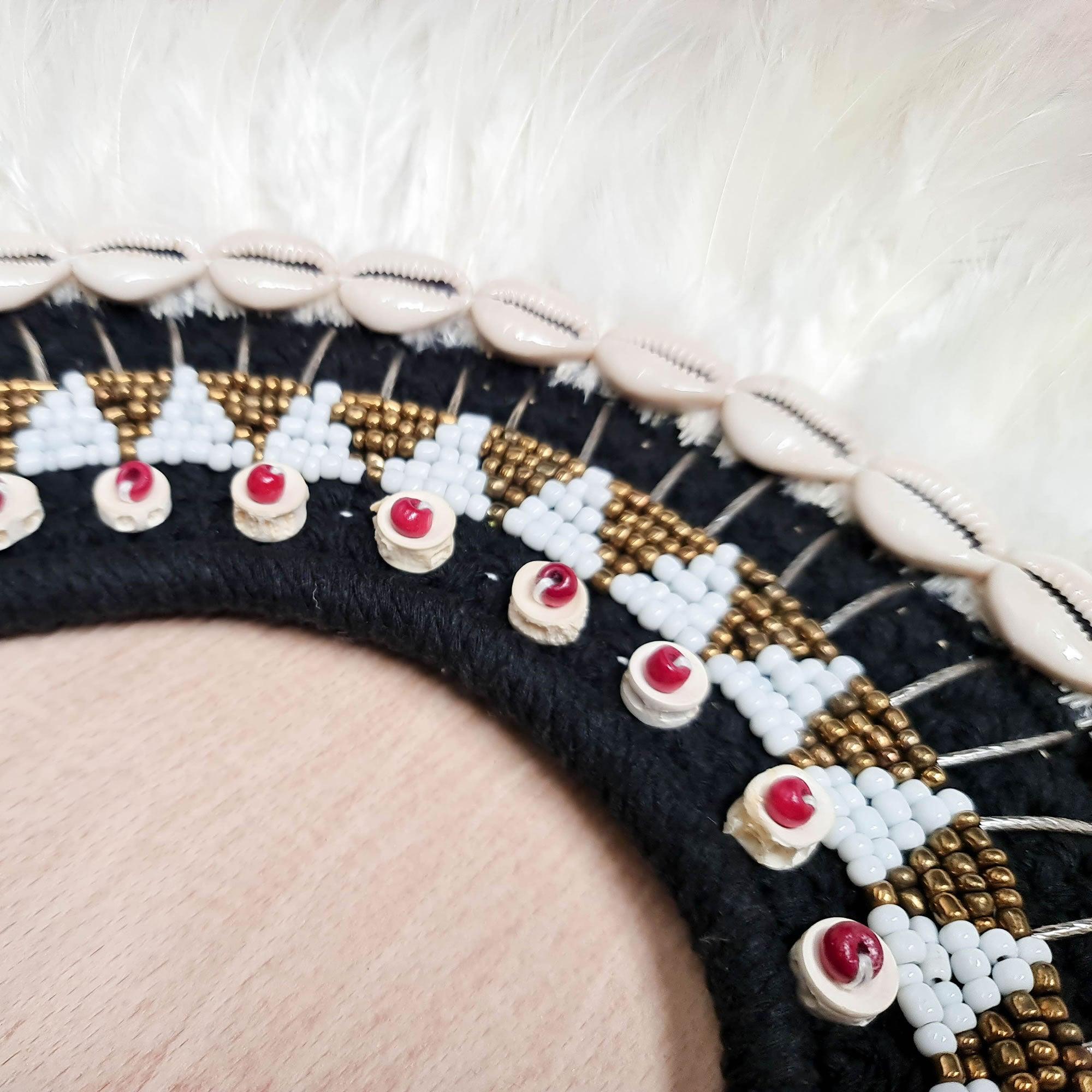 Bohemian Style Feather Sea Shells Handmade Decorative Costume Macrame Necklace Jujuhat - Easternada