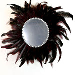 Juju Feather Vanity Wall Mirror Bohemian Style Handmade