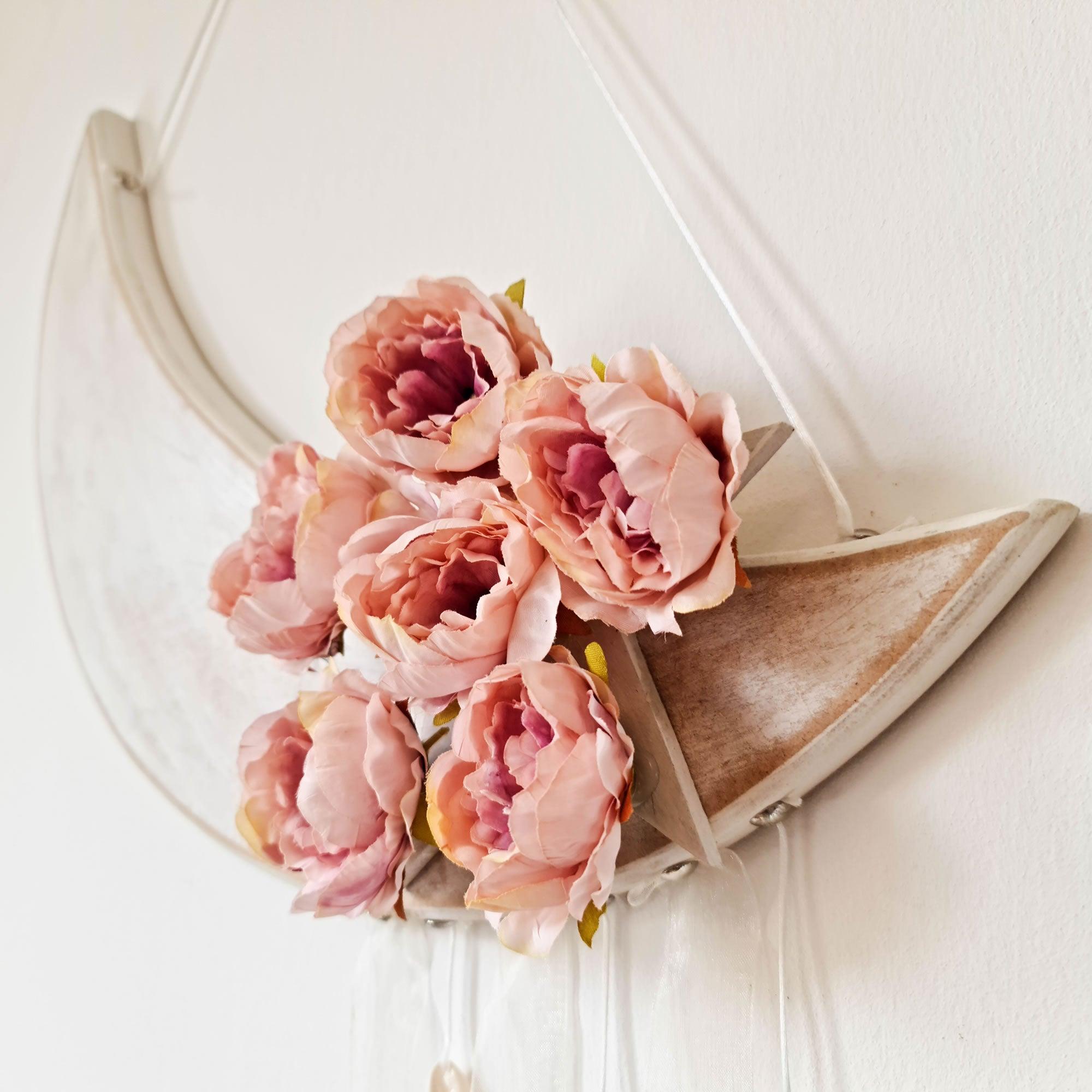 Bohemian Moon Star Flower Decorative Wall Hanging - 40 x 90 cm Dream Catcher Wedding Gift for her