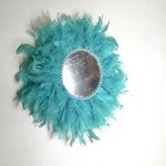 Juju Feather Vanity Wall Mirror Bohemian Style Handmade