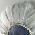 Juju Feather Vanity Wall Mirror Bohemian Style Handmade