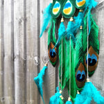 Peacock - Bohemian Feather Macramé Hanging Dream Catcher Large