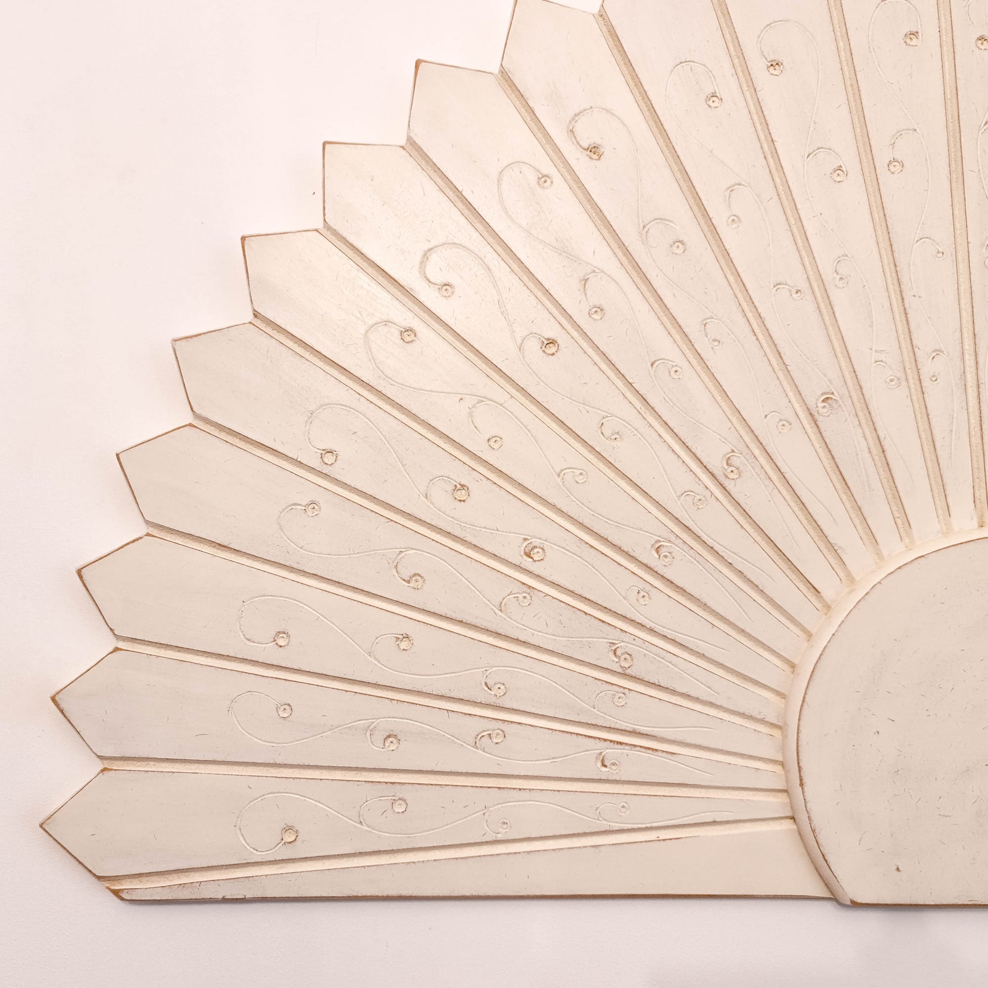 Large Art Deco Panel - Handmade Carved Wooden Wall Art Headboard