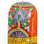 Hawaiian Tiki Mask Wall Hanging - Hand Carved painted wooden Tropical Aboriginal decoration