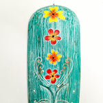 Hawaiian Tiki Mask Wall Hanging - Hand Carved painted wooden Tropical Aboriginal decoration