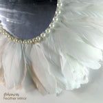 Juju Feather Vanity Wall Mirror Bohemian Style Handmade
