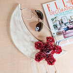 Bohemian Moon Star Flower Decorative Wall Hanging - 40 x 90 cm Dream Catcher Wedding Gift for her