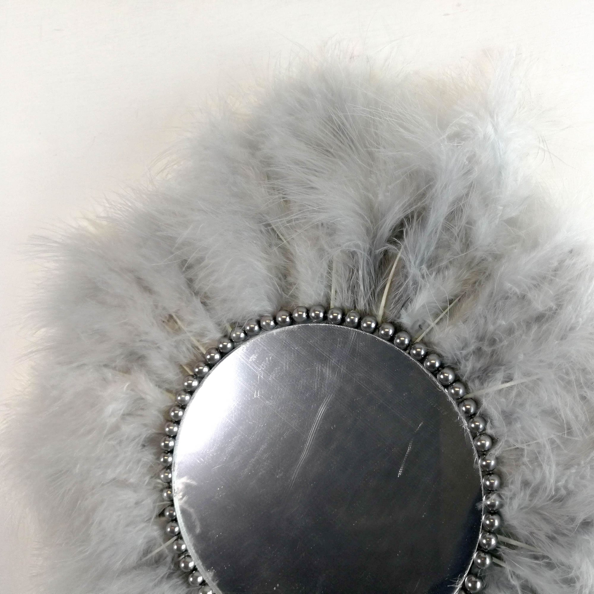 Juju Feather Vanity Wall Mirror Bohemian Style Handmade