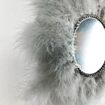 Juju Feather Vanity Wall Mirror Bohemian Style Handmade