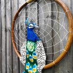 Peacock - Bohemian Feather Macramé Hanging Dream Catcher Large