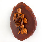 A perfect gift for a loved one. Hand Carved Teak Wood Rose Flower. Simply Stunning Wall Art Decoration. Wedding Valentines Gift