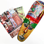Hawaiian Tiki Mask Wall Hanging - Hand Carved painted wooden Tropical Aboriginal decoration