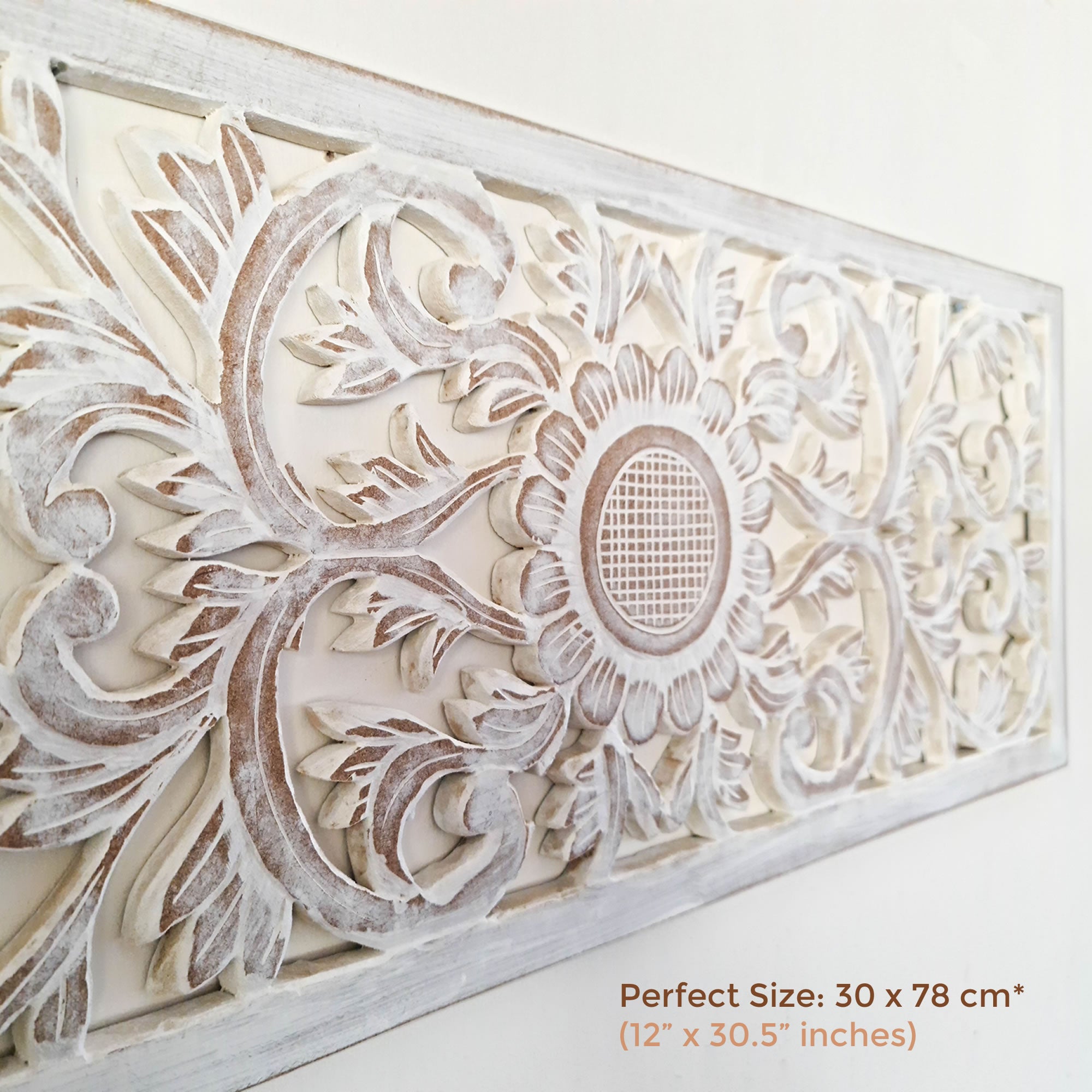 Ailes d'Ange Décoration Sculpture Chambre d'Enfant Decore Tête de Lit Blanc Shabby Chic