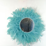 Juju Feather Vanity Wall Mirror Bohemian Style Handmade