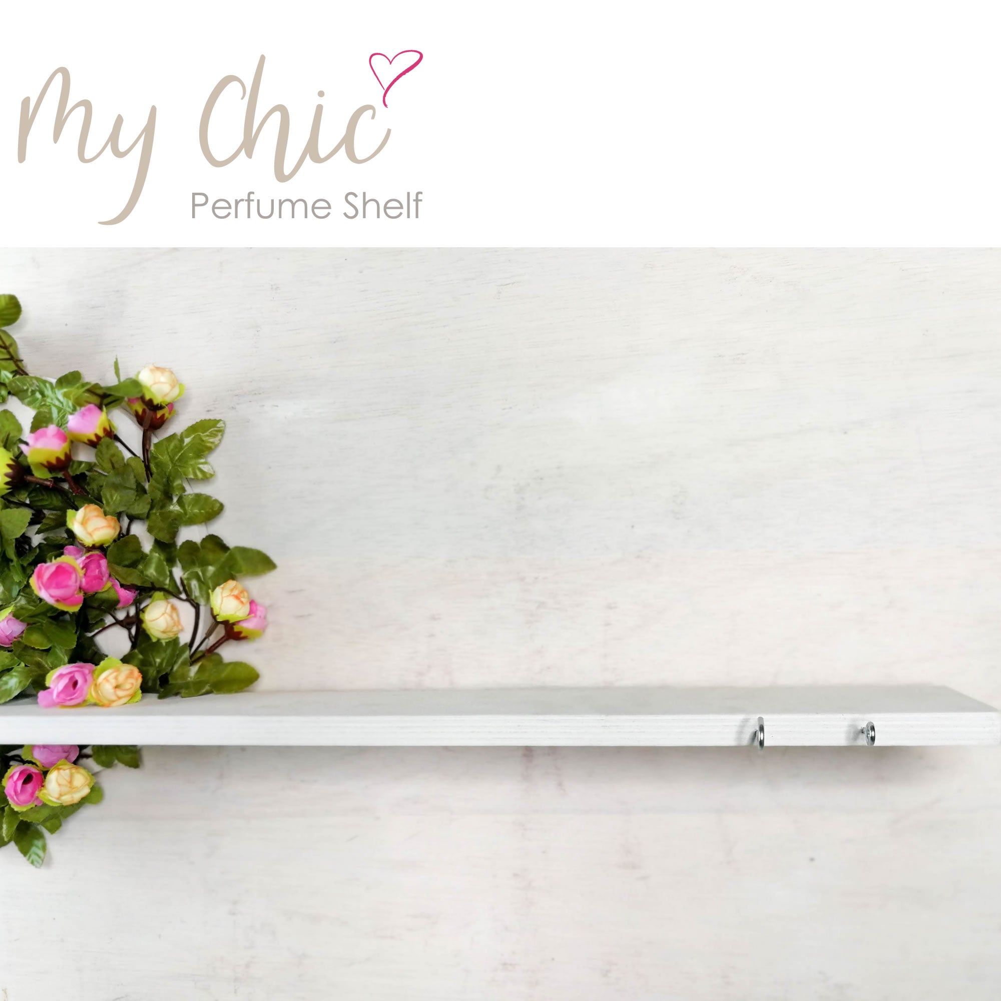 Shabby Chic Bohemian Organizer Perfume Makeup Jewelry Crystals Decorative Shelf - Easternada