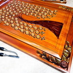 Asmaullah il Husna Hand Carved Wooden Decorative Wall Art Tree of Life Muslim Allah Muhammad - Easternada