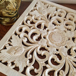 Bohemian Decorative Wall Art Sculpture Room Decore Headboard Mandala Distressed White Shabby Chic | Easternada