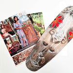 Hawaiian Tiki Mask Wall Hanging - Hand Carved painted wooden Tropical Aboriginal decoration