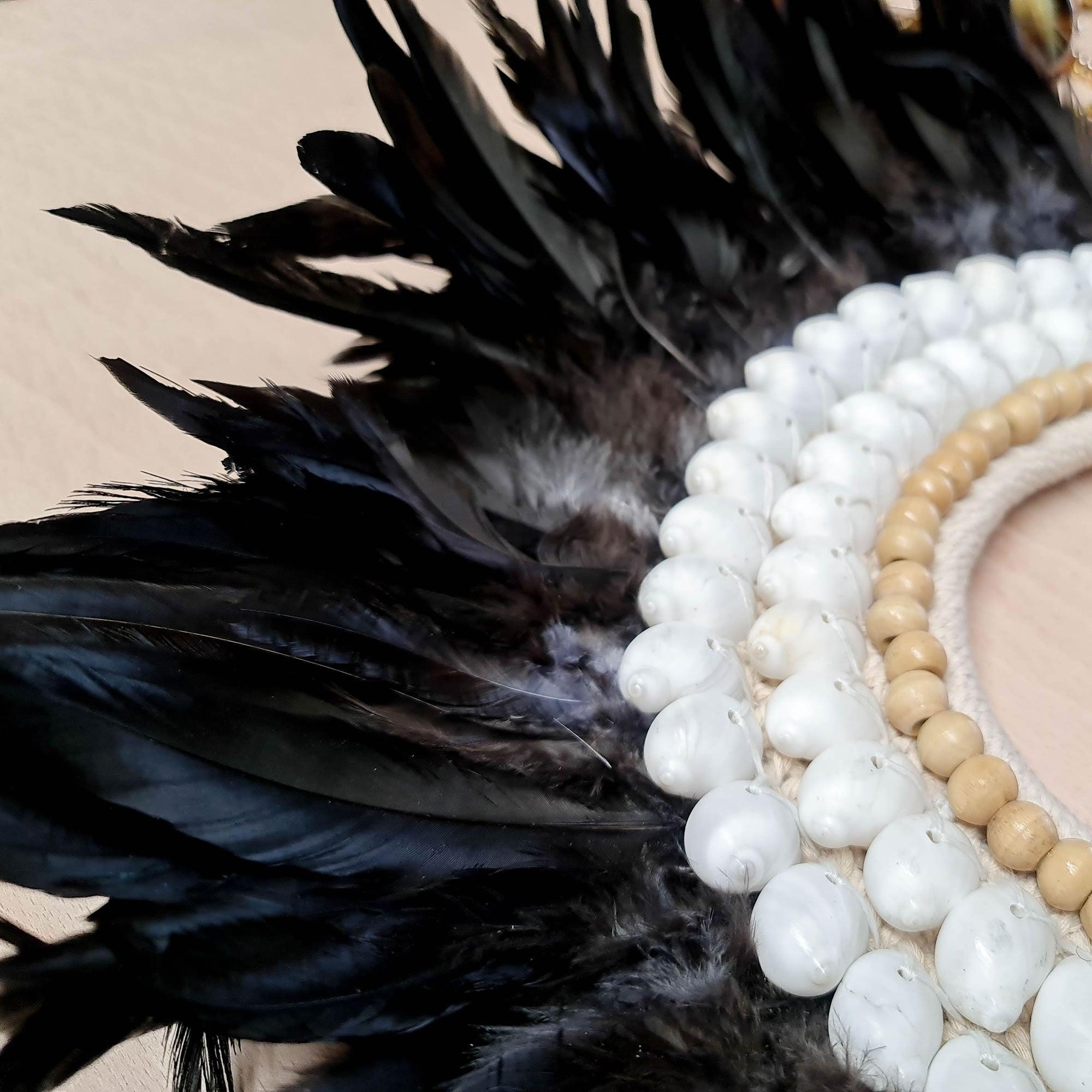Bohemian Style Feather Sea Shells Handmade Decorative Costume Macrame Necklace Jujuhat - Easternada
