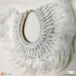 Boho Bohemian Style Feather Sea Shells Handmade Decorative Costume Macrame Necklace Juju - Easternada