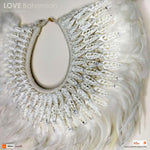 Boho Bohemian Style Feather Sea Shells Handmade Decorative Costume Macrame Necklace Juju - Easternada