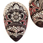 Hand Carved Hand Painted Batik Mask - Decorative Wall Art Perfect Gift Sculpture