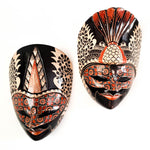 Hand Carved Hand Painted Batik Mask - Decorative Wall Art Perfect Gift Sculpture