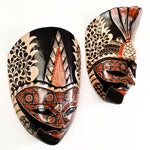 Hand Carved Hand Painted Batik Mask - Decorative Wall Art Perfect Gift Sculpture