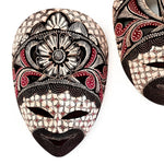 Hand Carved Hand Painted Batik Mask - Decorative Wall Art