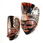 Hand Carved Hand Painted Batik Mask - Decorative Wall Art Perfect Gift Sculpture