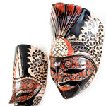 Hand Carved Hand Painted Batik Mask - Decorative Wall Art Perfect Gift Sculpture