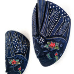 Hand Carved Hand Painted Batik Mask - Decorative Wall Art Perfect Gift Sculpture