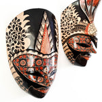 Hand Carved Hand Painted Batik Mask - Decorative Wall Art Perfect Gift Sculpture