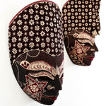 Hand Carved Hand Painted Batik Mask - Decorative Wall Art Perfect Gift Sculpture